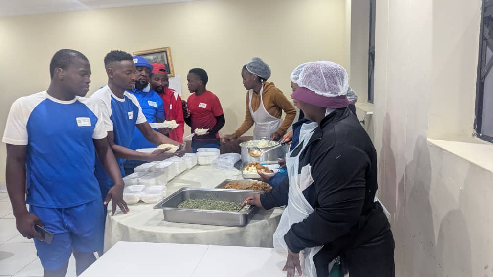 Team meal times at hotel dining area